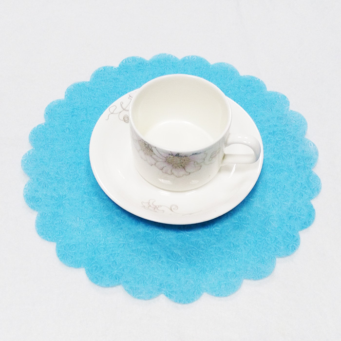 Disposable square coaster for cup roll