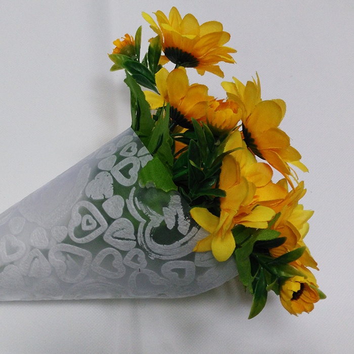 Matériau non tissé en papier de décoration florale