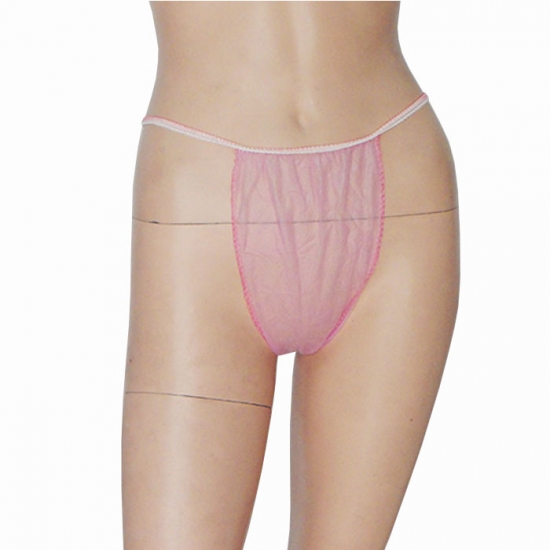 Disposable g-string for spray tanning