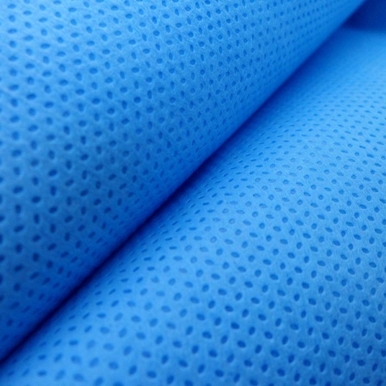 Blue nonwoven SMS fabric
