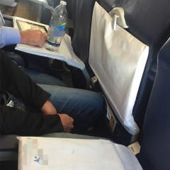 Airplane tray table pillow