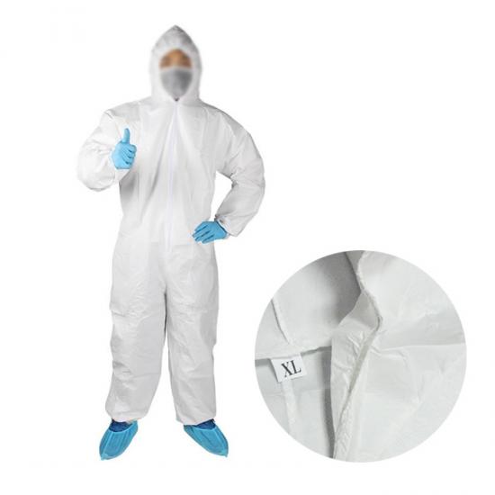 White tyvek suit