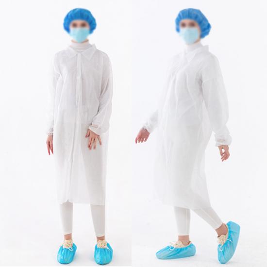 White protective coveralls